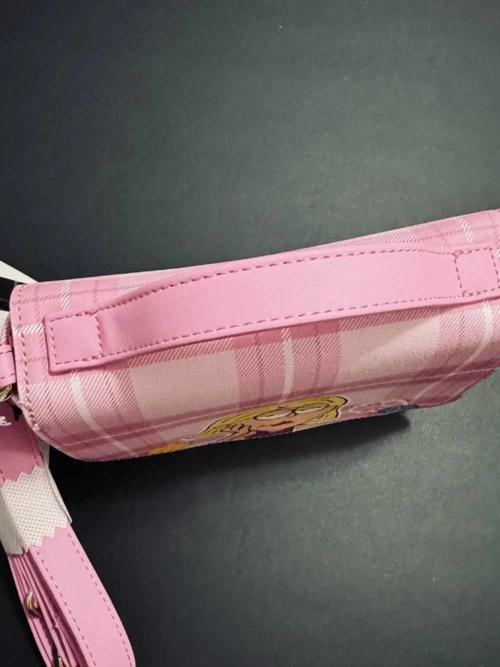 Disney Loungefly Lizzie McGuire Plaid Pink Crossbody Purse